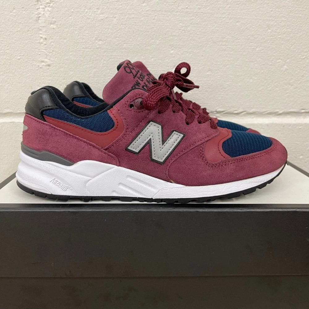 New Balance 999 M999JTA Low Top Burgundy Suede Sneaker Lace Up Men's Size 7 D